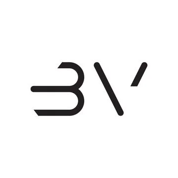 Bv initial letter vector logo icon Stock Illustration