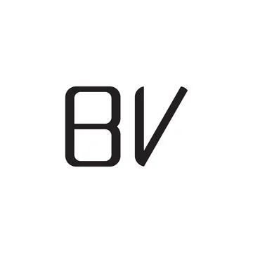 Bv initial letter vector logo icon Stock Illustration