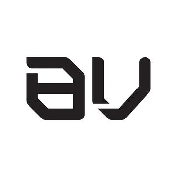 Bv initial letter vector logo icon Stock Illustration