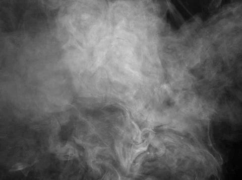 B&amp;w abstract smoke Stock Photos