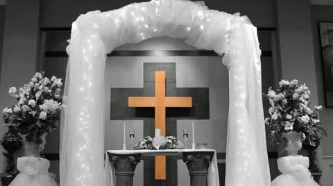 B&amp;W Cross Stock Footage 11415988