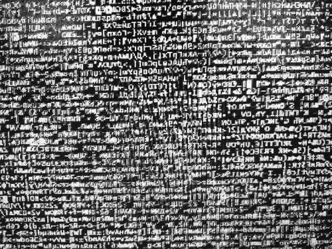 BW hacker code illustration background Stock Illustration