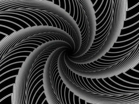 BW Hypno Simple Spin 3 Stock Footage 289190