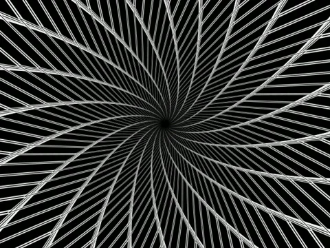 BW Hypno Spiral 2 Stock Footage