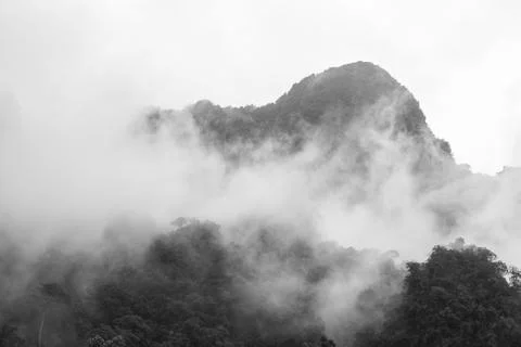 B&amp;W mountain Stock Photos