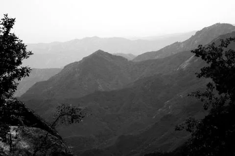B&amp;w mountains Stock Photos