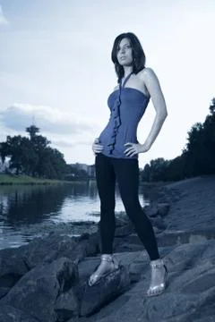 BW portrait Stock Photos