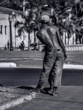 Bw poverty Stock Photos