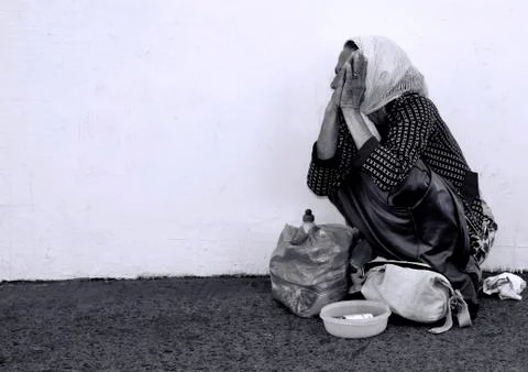 Bw poverty Stock Photos