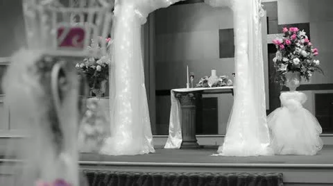 B&amp;W Push Into Stage Stock Footage 11415157