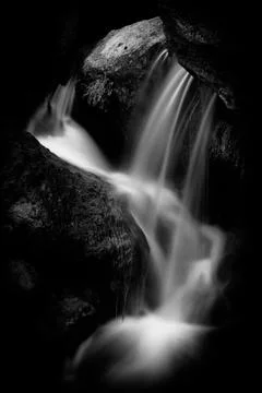 BW Waterfall Stock Photos