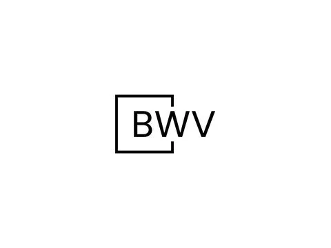 BWV letter initial logo design vector illustration Stock Illustration