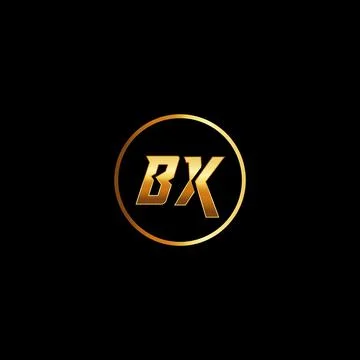 BX Letter monogram Initial flat Unique modern flat abstract logo design. BX.. Stock Illustration