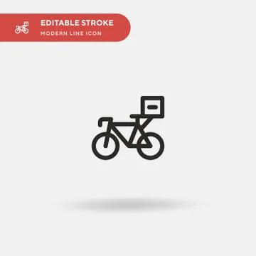 Bycicle Simple vector icon. Illustration symbol design template for web mobil Stock Illustration