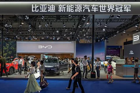 BYD Auto Makes its Debut at the 23rd Changchun Auto Expo Fotos Stock