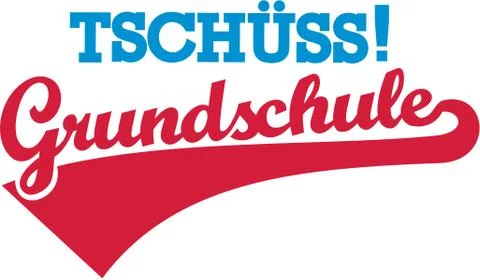 Bye elementary school Stock Illustration