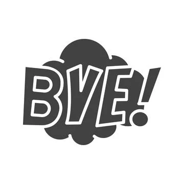 Bye Icon Image. Stock Illustration