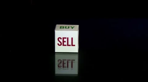 Bye sell cube Stock Footage 8969899