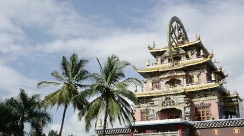 Bylakuppe monastery Video stock 60206063