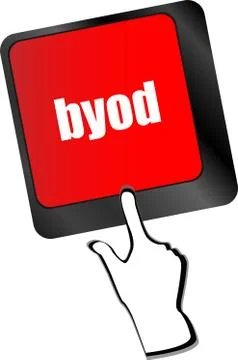 Byod keyboard key of a notebook computer Stock Illustration
