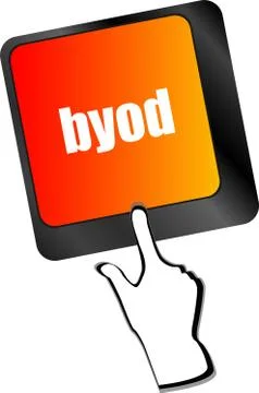 Byod keyboard key of a notebook computer Stock Illustration