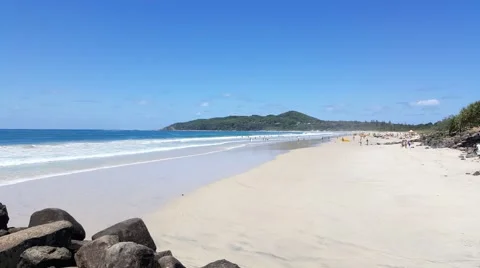 Byron Bay Beach 4K Stock Footage 61764971