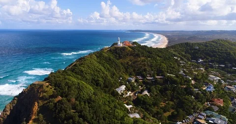 Byron Bay Lighthouse Stock Footage 93664959
