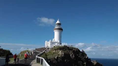 Byron Bay Lighthouse Stock Footage 128717814