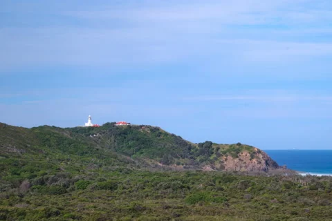Byron Bay Lighthouse timelapse 6k Stock Footage 237485132