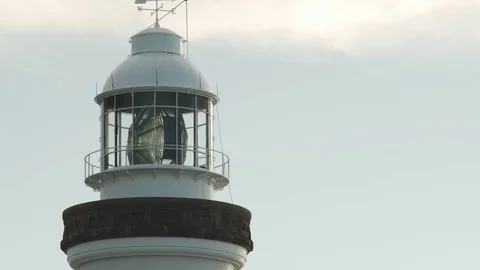 Byron Bay Lighthouse Tower Close up 2 Stock Footage 84457653