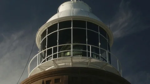 Byron Bay Lighthouse Tower Close up 4 Stock Footage 84707571