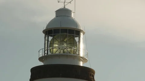 Byron Bay Lighthouse Tower Medium Close up 1 Stock Footage 84457889