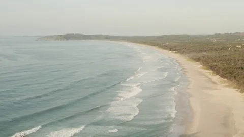 Byron Bay Lighthouse View Tallows Beach 1 Gh4 4K H264 4K Stock Footage 84707197