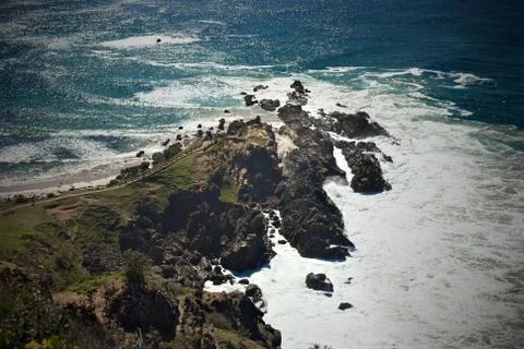 Byron Bay - the most easterly point of Australia Stock Photos