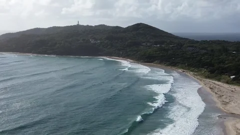 Byron Bay Surf Beach Video stock 334906087