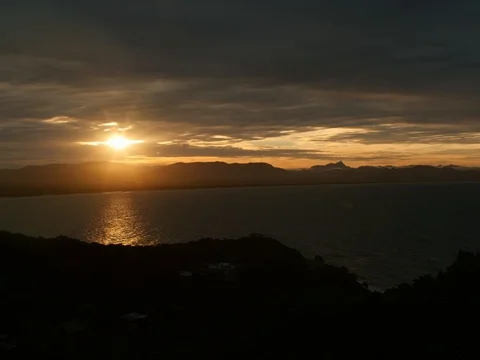 Byron Bay Time-lapse Sunset to hinterland 4K+ Stock Footage 84782378