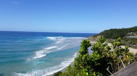 Byron Bay View from the cliffs 4K Stock Footage 61766969