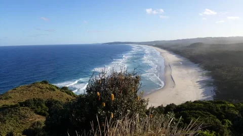 Byron Bay View from the cliffs 4K Stock Footage 61768828