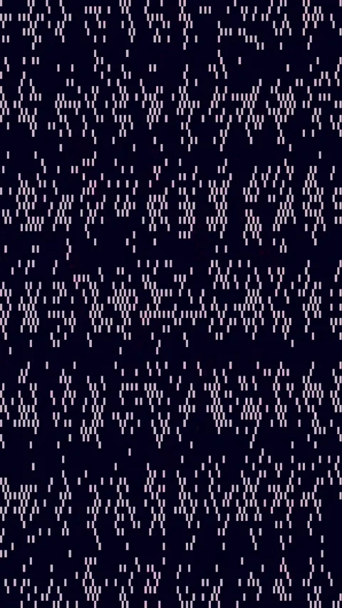 Byte Glitch Distortion Vertical Stock Footage 331074328