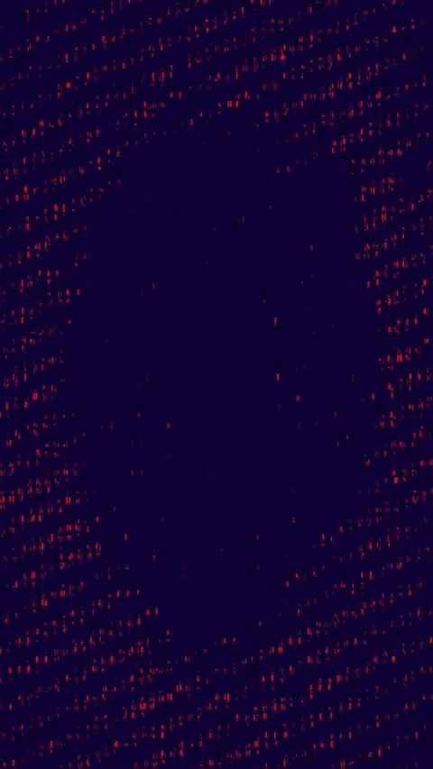 Byte Glitch Distortion Vertical Stock Footage 331074602