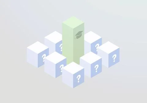 Byte-Sized Learning concept. Microlearning vector illustration in flat design. Stock Illustration