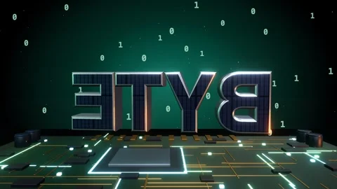 BYTE Technology Concept Видео 340072824
