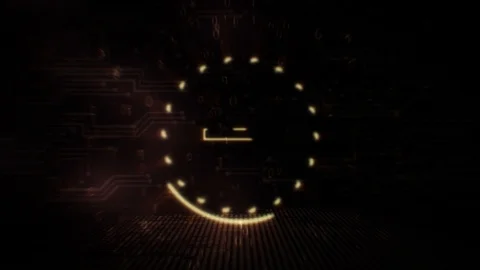 Bytecoin - BCN - 3D Cryptocurrency Neon Coin Loop Stockbeeldmateriaal 113091416