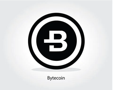 Bytecoin logo cryptocurrency vector illustration Stock Illustration