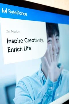 Bytedance mission statement inspire creati.. 스톡 사진