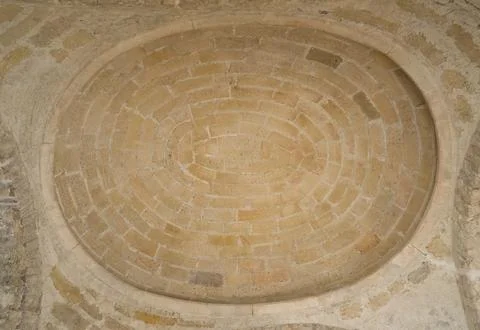 Byzantine Brick Dome Ceiling in St. Nicholas Church, Demre, Turkey Stock Photos