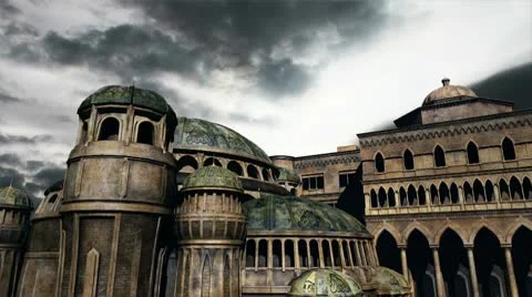Byzantine Constantinople Clouds Timelapse 03 Video stock 10742831