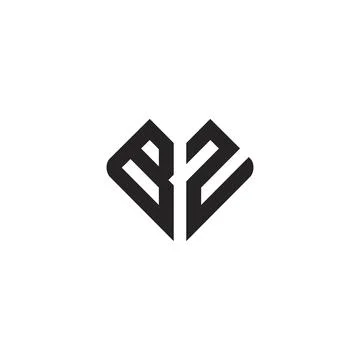 BZ Letter logo icon design template elements Stock Illustration
