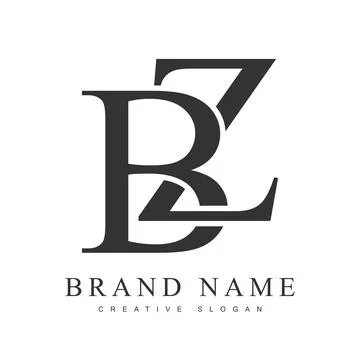 BZ trendy logotype template. Initial letter b and z classic font style. Cre.. Stock Illustration