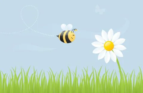 Bzzzzing Stock Illustration